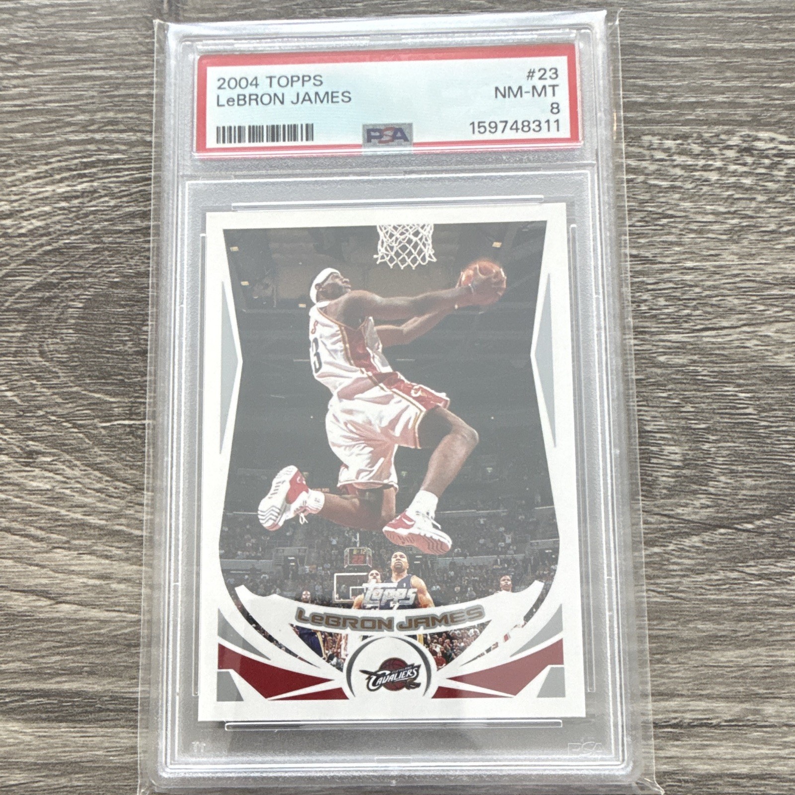 Topps 2004 LeBron James #23 PSA 8 Graded Cleveland Cavaliers Basketball Topps 2004 LeBron James #23 PSA 8 Graded Cleveland Cavaliers Basketball