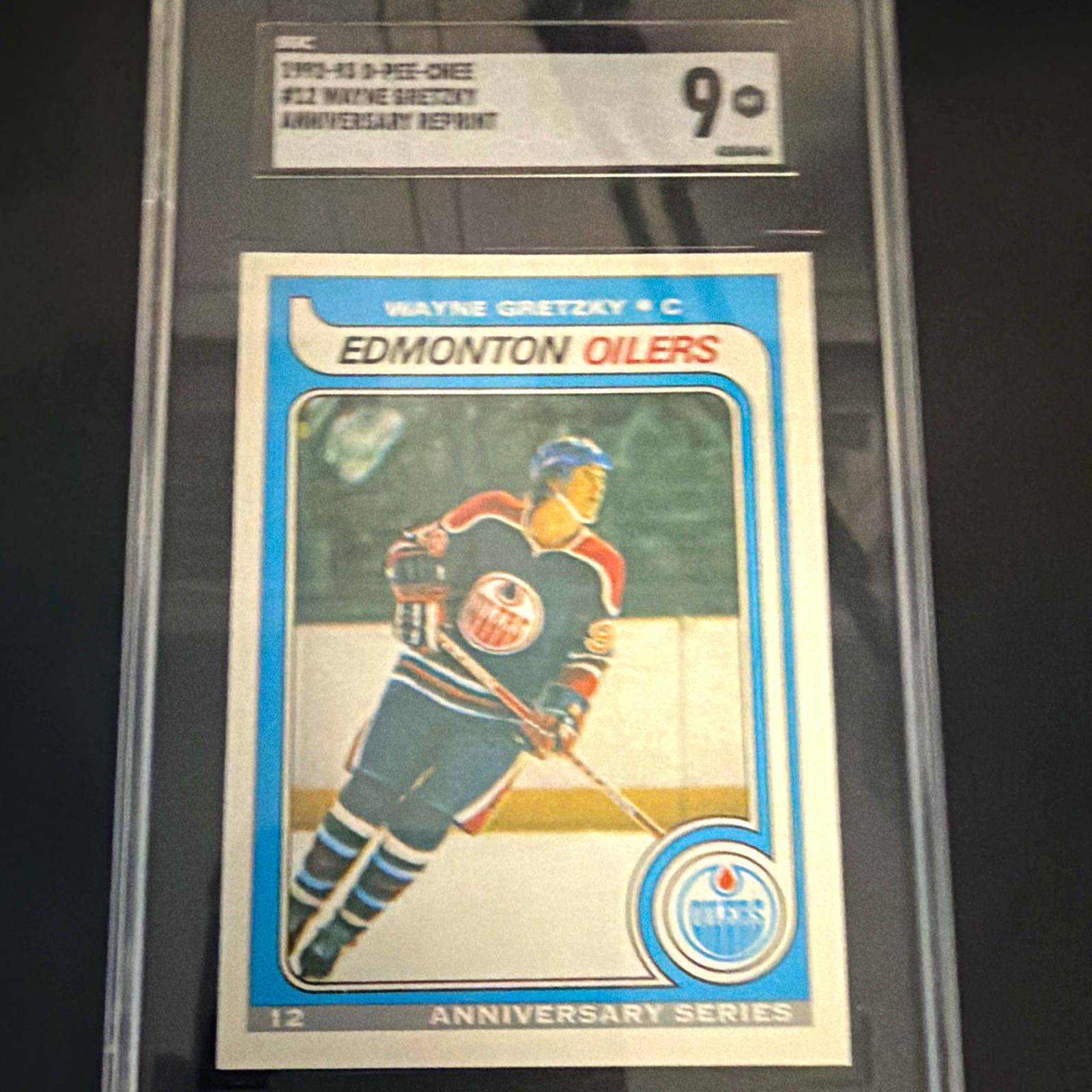 O-Pee-Chee 1989-90 Wayne Gretzky #12 Anniversary Series SGC 9 Edmonton Oilers