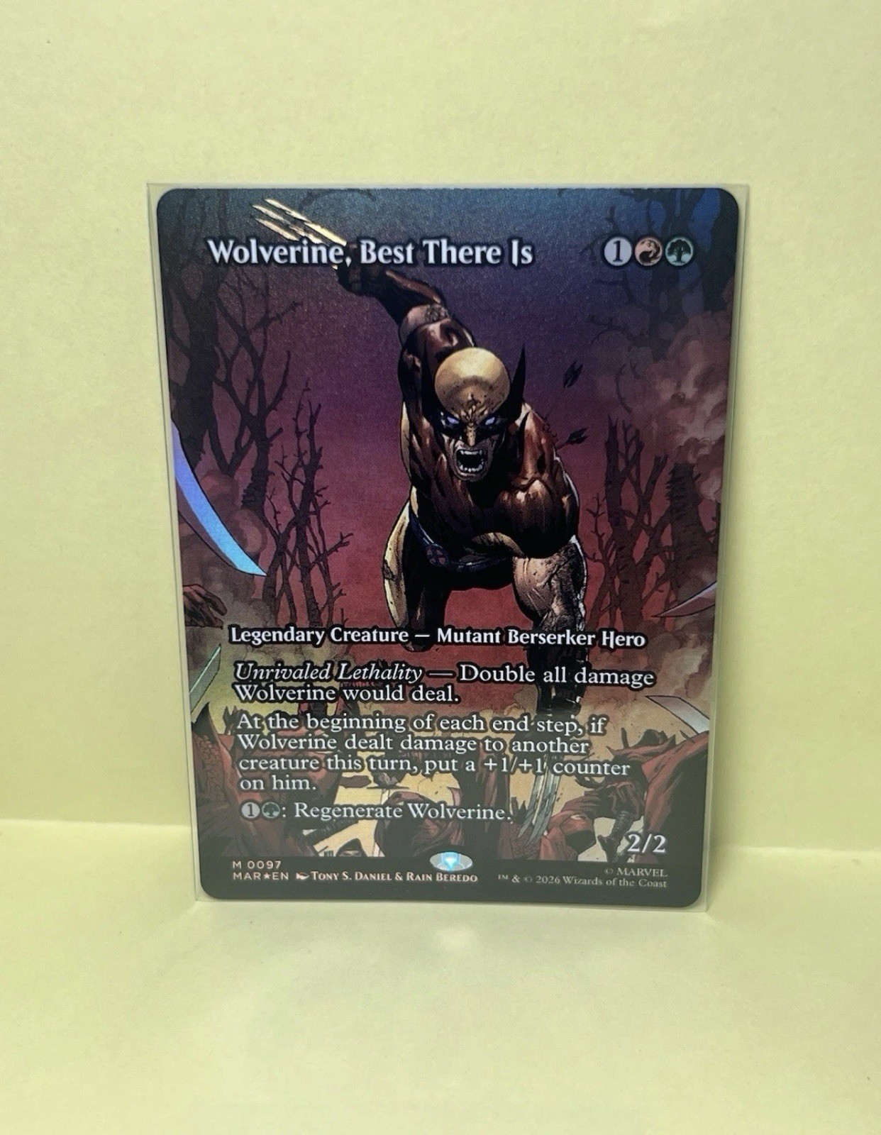 Wolverine, Best There Is (Borderless) Foil #0097 NM MTG