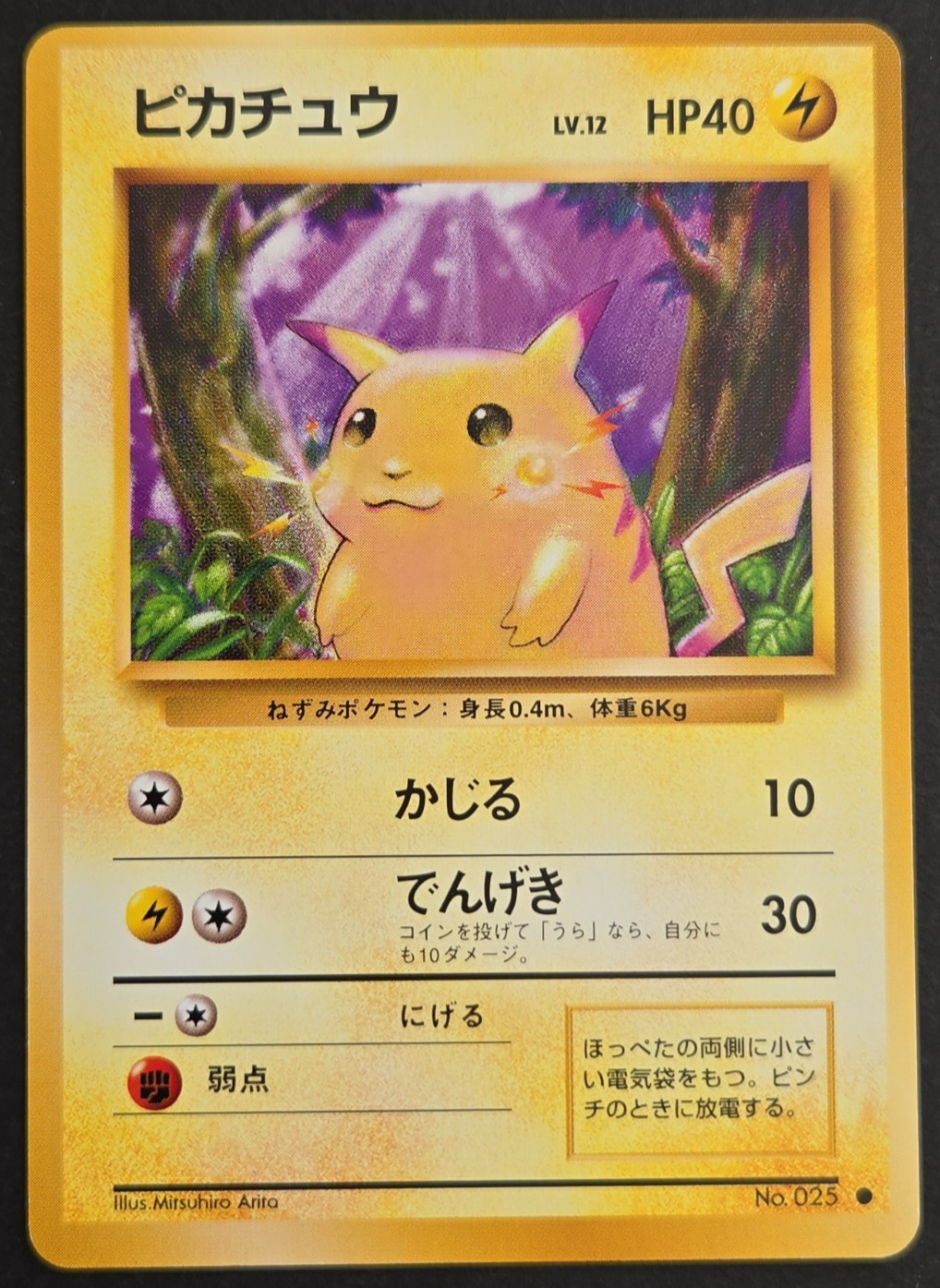 Pikachu Expansion Pack Regular Japanese Pokémon Vintage NM/Near Mint No. 25 1996