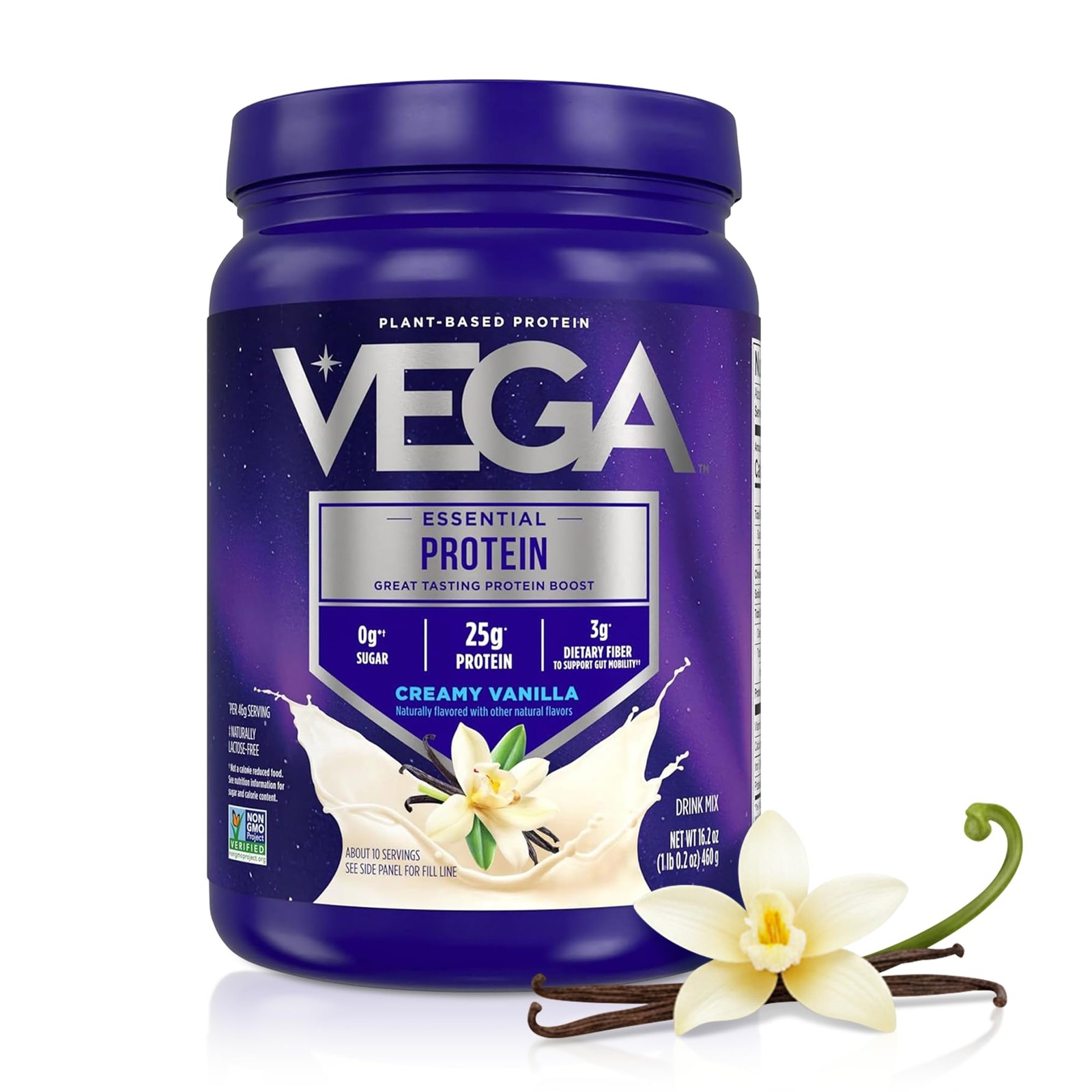 Vega Essential Protein – 25g Vegan Powder, Creamy 1 Pound (Pack of 1) Vega Essential Protein – 25g Vegan Powder, Creamy 1 Pound (Pack of 1)