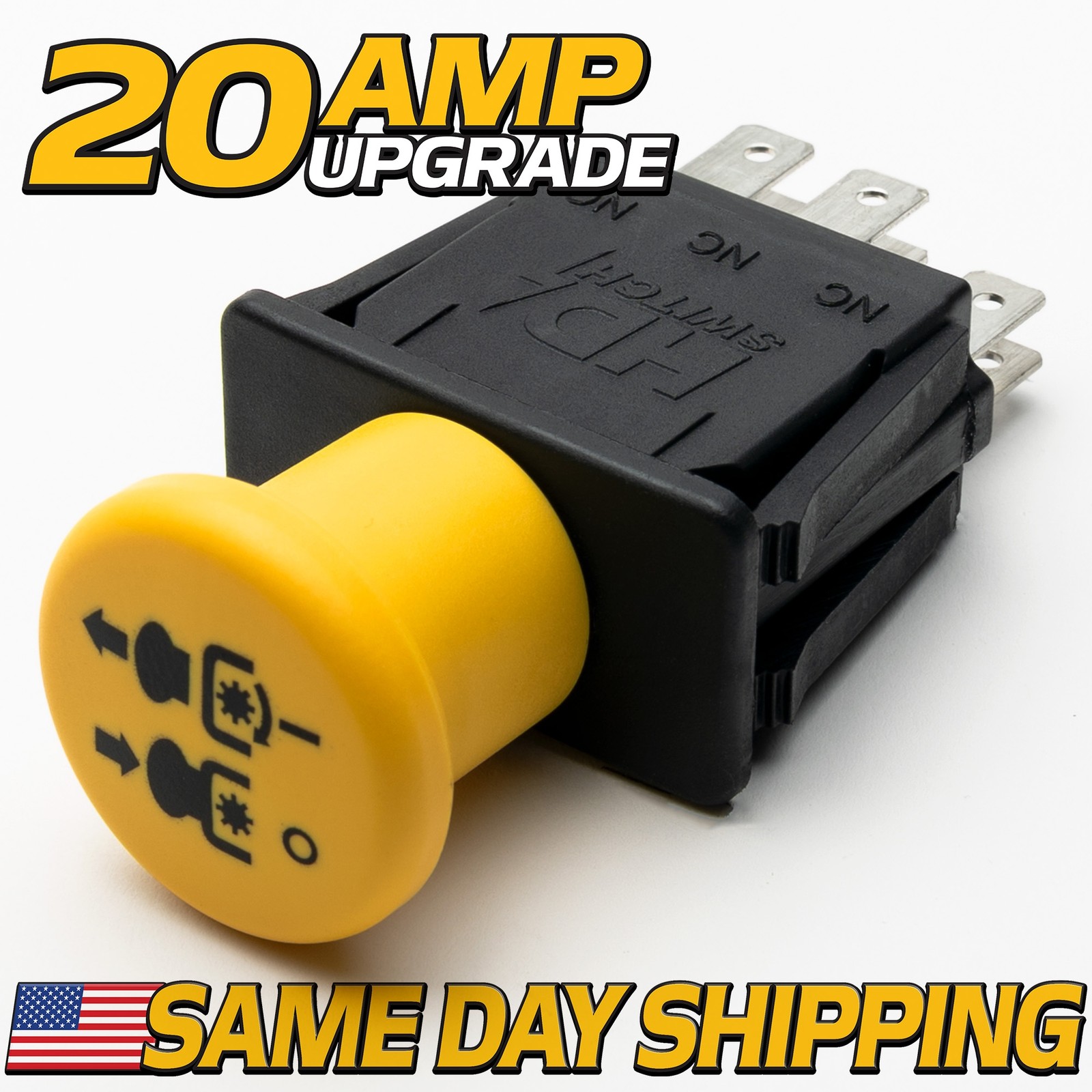 20 AMP Clutch PTO Switch for EXMARK - Toro 114-0279 Grandstand, Lazer Z 20 AMP Clutch PTO Switch for EXMARK - Toro 114-0279 Grandstand, Lazer Z