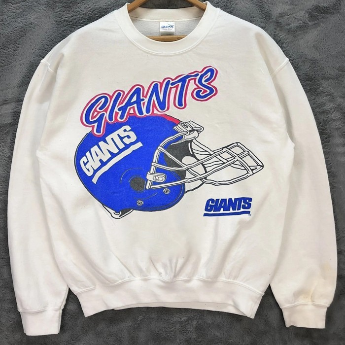 Remake 90s New York Giants NFL Football Helmet Classic Sweatshirt RM3631