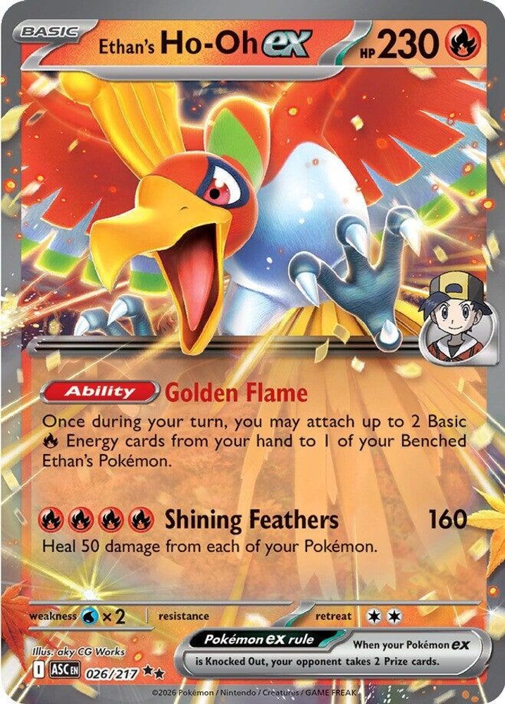 Ethan\'s Ho-Oh ex [ASC - 026/217] Holofoil Double Rare NM