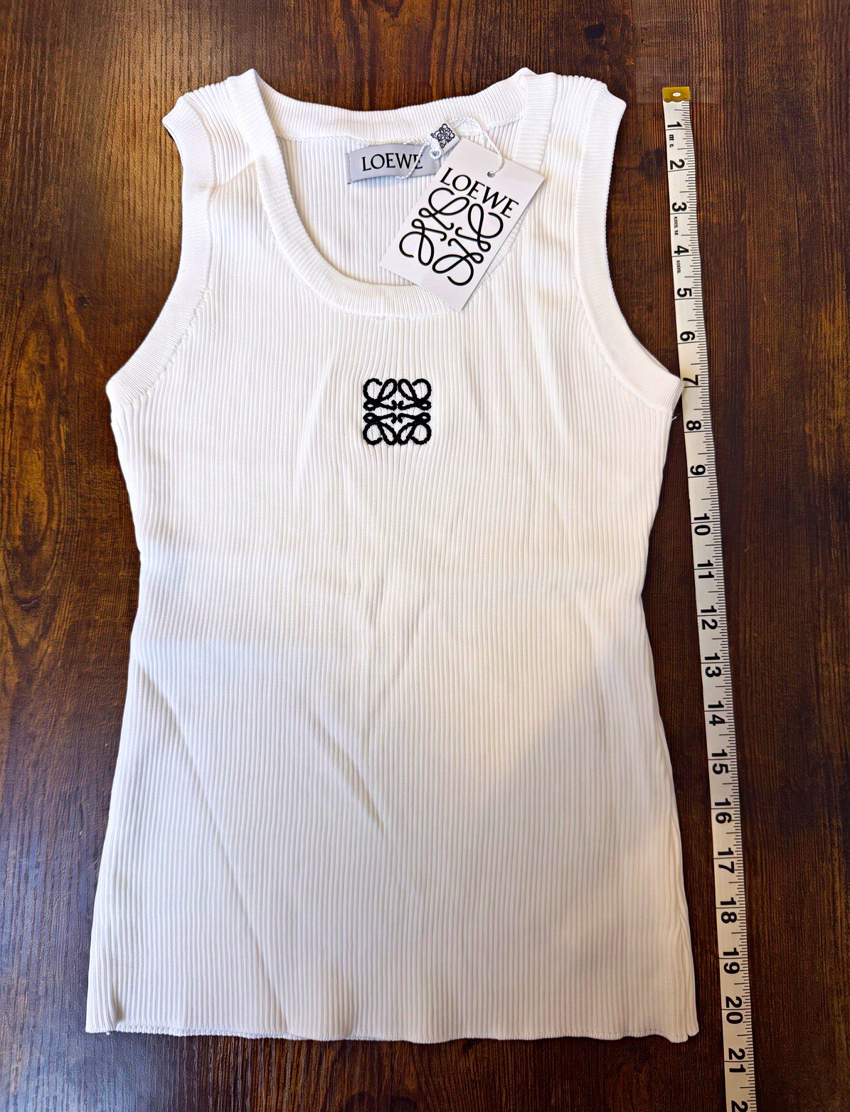 Loewe Women’s White Tank Top - One Size Loewe Women’s White Tank Top - One Size