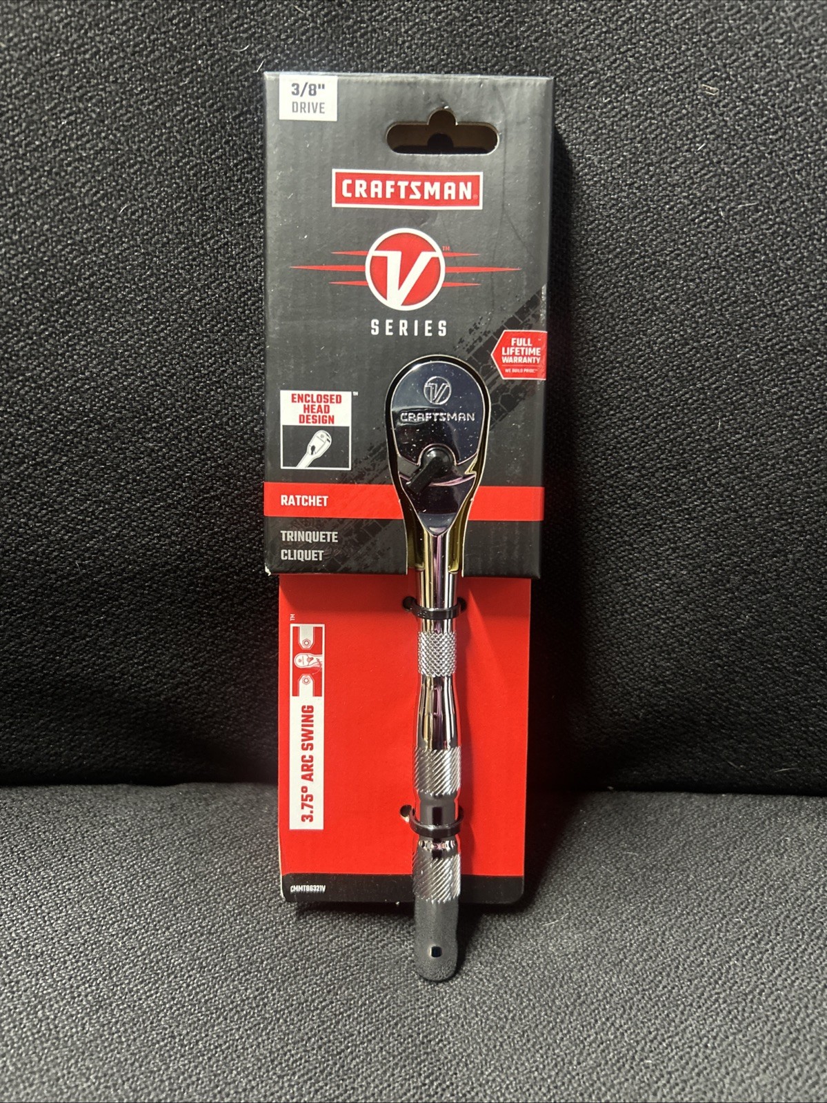 Craftsman V-Series 3/8” Drive Ratchet - 7.5” Long #CMMT86321V New In Package Craftsman V-Series 3/8” Drive Ratchet - 7.5” Long #CMMT86321V New In Package