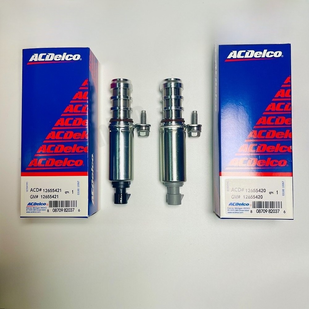2pcs OEM 12655420 &12655421 Intake/Exhaust Valve Timing VVT Solenoid for Chevy 2pcs OEM 12655420 &12655421 Intake/Exhaust Valve Timing VVT Solenoid for Chevy