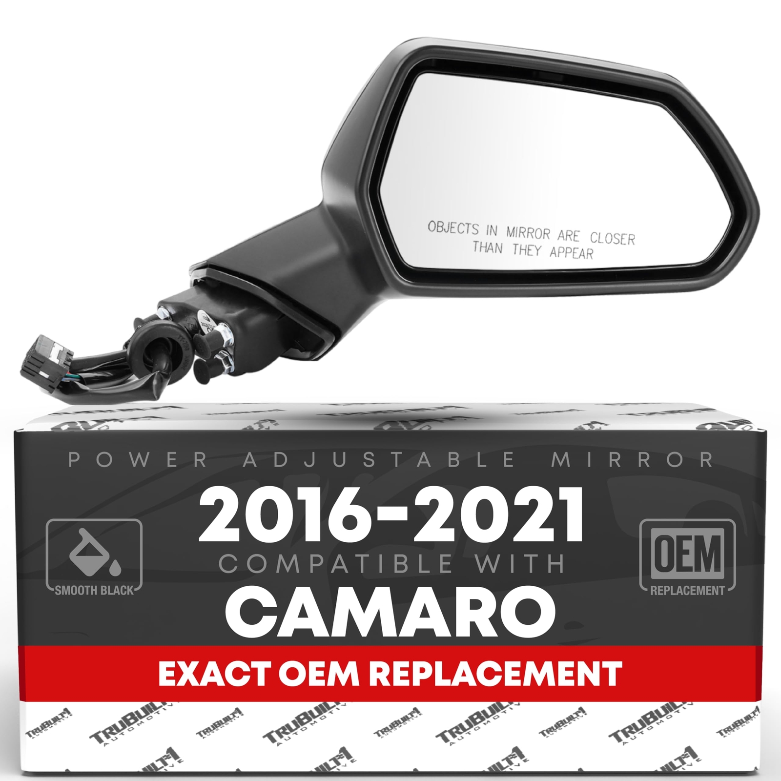 Chevrolet Camaro Passenger Side Mirror Replacement - Powered Adjustment, Non-... Chevrolet Camaro Passenger Side Mirror Replacement - Powered Adjustment, Non-...