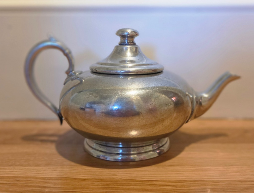 Authentic Vintage William Roberts Pewter Teapot