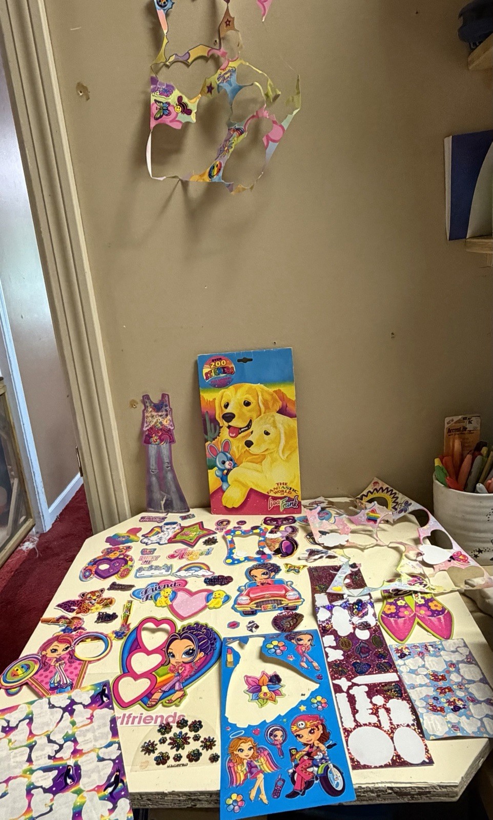 Vintage Lisa Frank Sticker And Card Lot Vintage Lisa Frank Sticker And Card Lot
