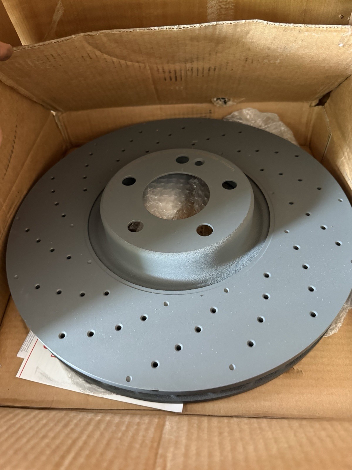 2 Brembo 09.D524.13 Co-cast two piece UV Coated Pillar Vented drilled Rotor Set