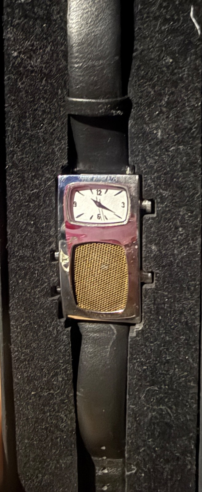 dick tracy watch original, handmade, ivoryandhorn, crystal glass, silver,saphire dick tracy watch original, handmade, ivoryandhorn, crystal glass, silver,saphire