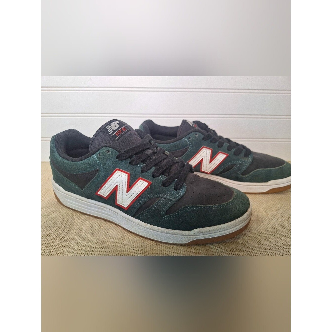 New Balance Jamie Foy 80 Numeric 480 Skater Shoes Suede Green Black Mens 9.5 New Balance Jamie Foy 80 Numeric 480 Skater Shoes Suede Green Black Mens 9.5