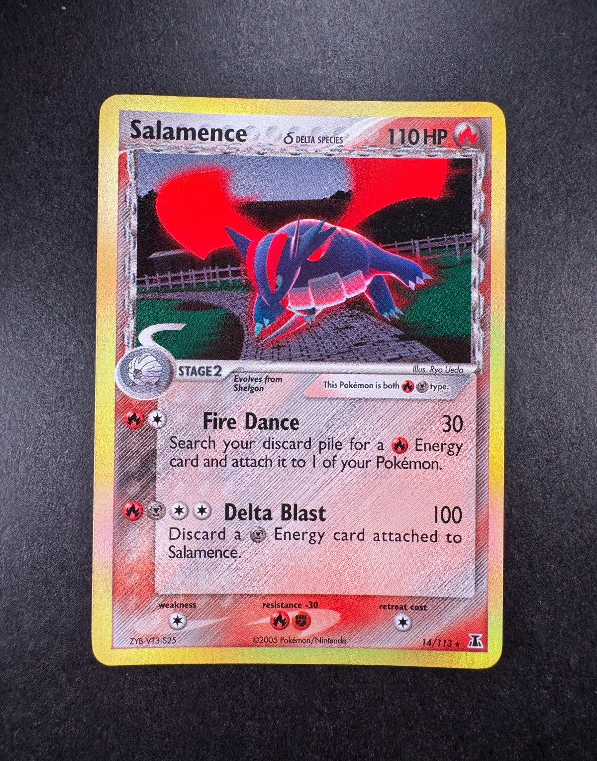 2005 Pokemon Salamence EX Delta Species 14/113 Holo 2005 Pokemon Salamence EX Delta Species 14/113 Holo