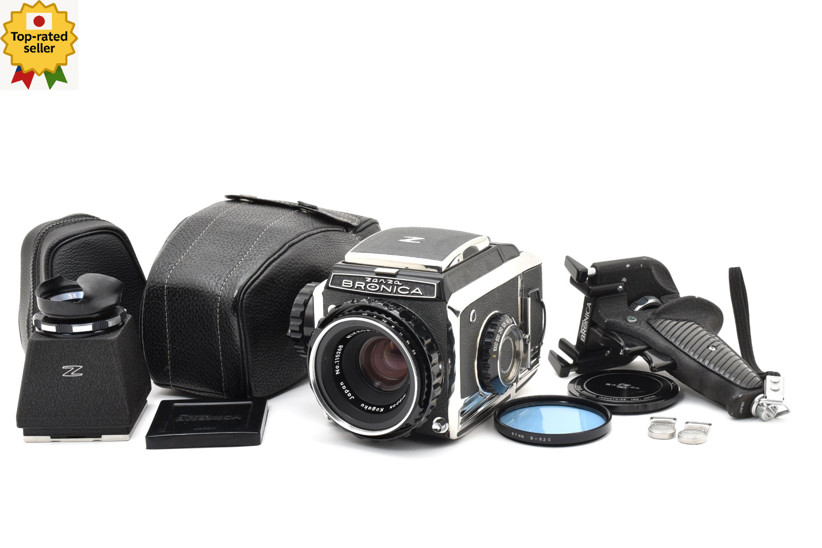 [NEAR MINT] Zenza Bronica S2 Medium Format Camera Nikkor-P 75mm f/2.8 FROM JAPAN