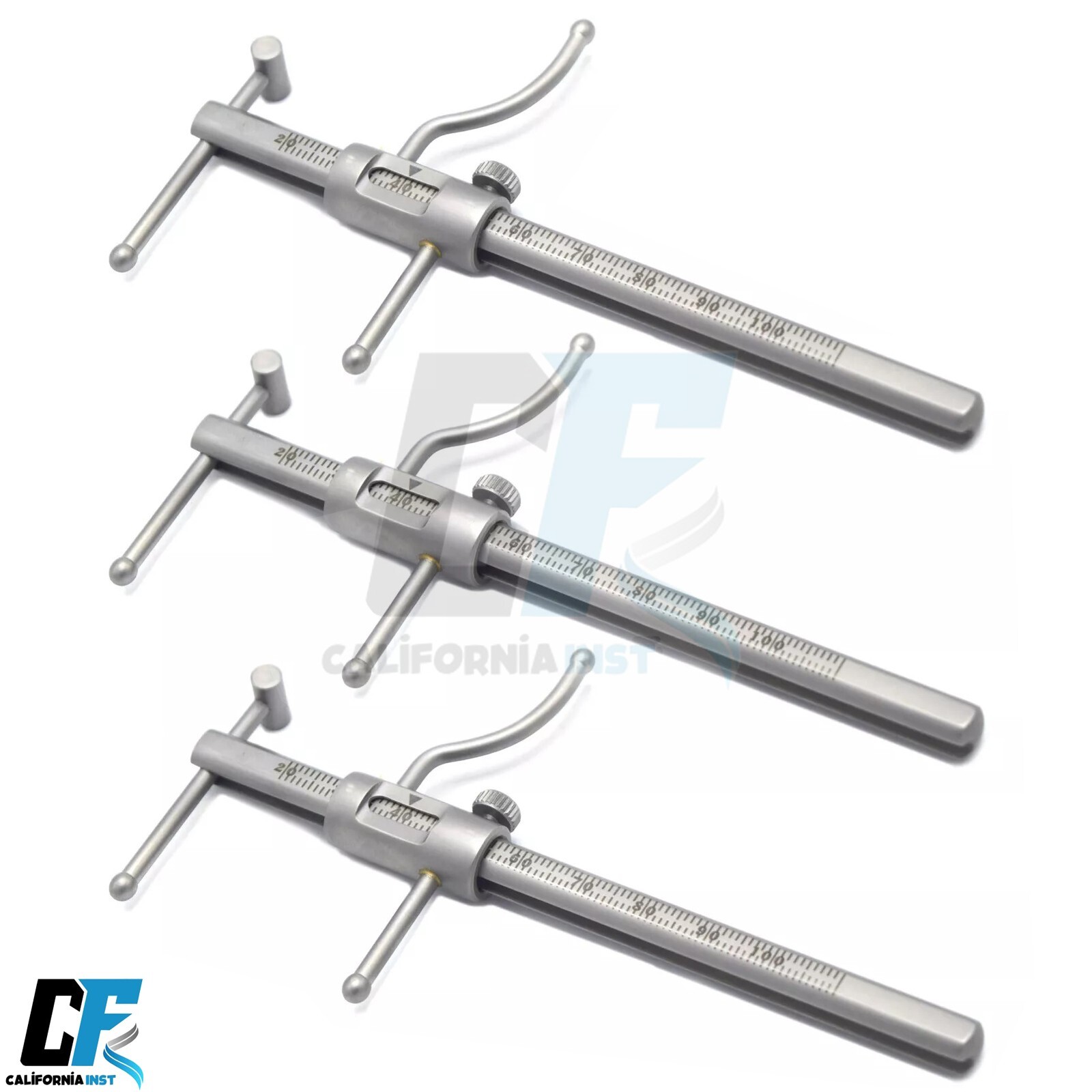 3PCS Premium Grade Apollo VDO Gauge Ruler Dental Implants Occlusion Stainless 3PCS Premium Grade Apollo VDO Gauge Ruler Dental Implants Occlusion Stainless