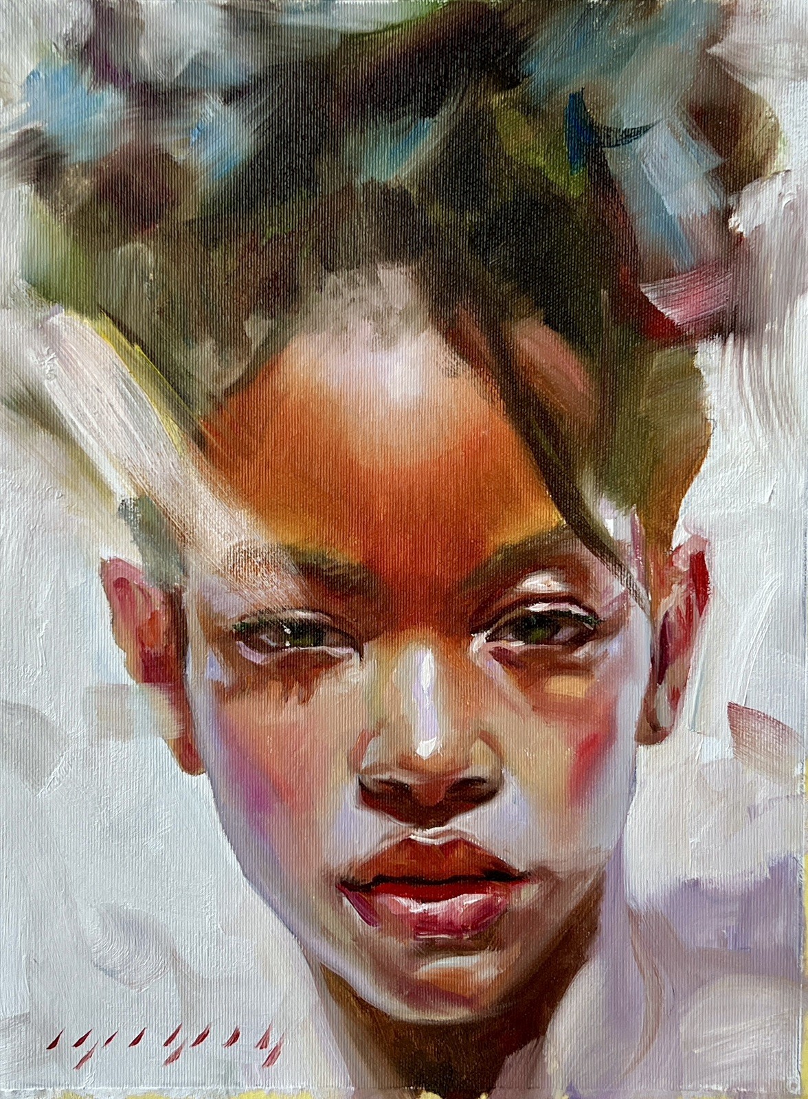 Original Oil Painting, Portrait, Female Figure, Modern Art 11x16 Inch Original Oil Painting, Portrait, Female Figure, Modern Art 11x16 Inch