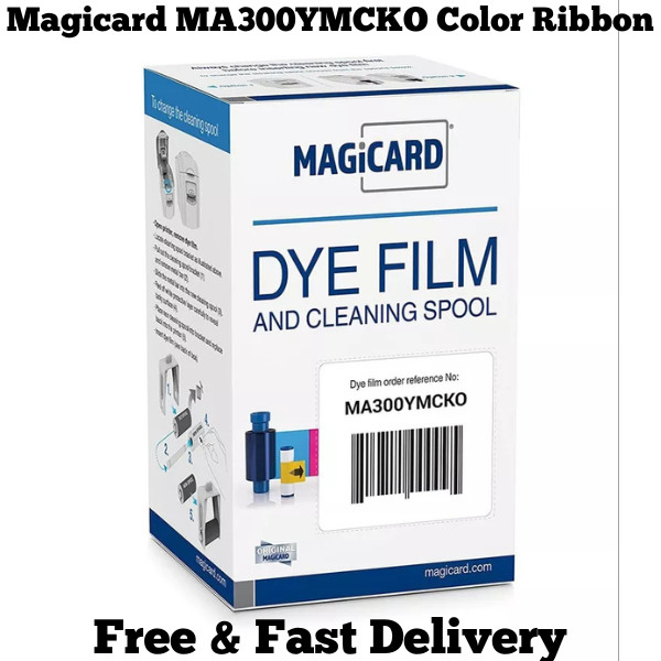 Genuine Magicard MA300YMCKO Full Color Ribbon Enduro Rio Pro-300 Print 