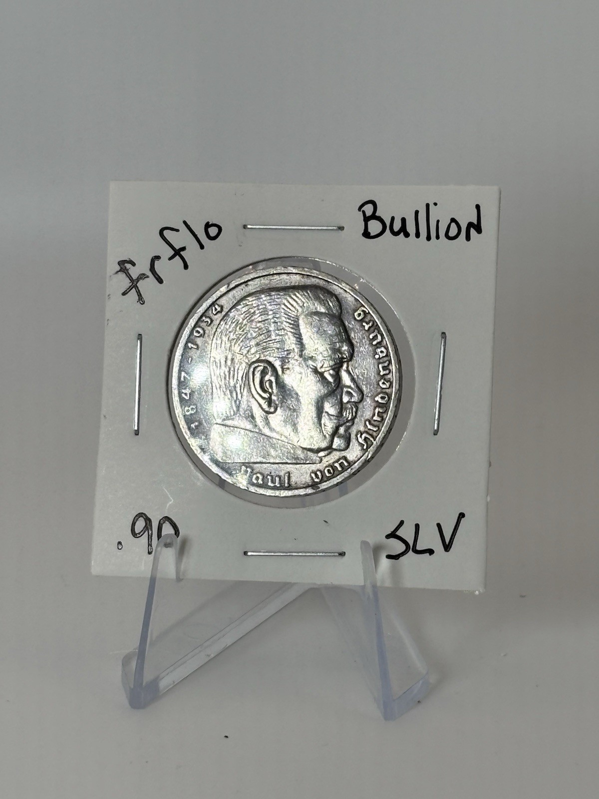 Third Reich Silver Five Deutsche Marks 1938 Muldenhutten Mint Germany #99 Third Reich Silver Five Deutsche Marks 1938 Muldenhutten Mint Germany #99