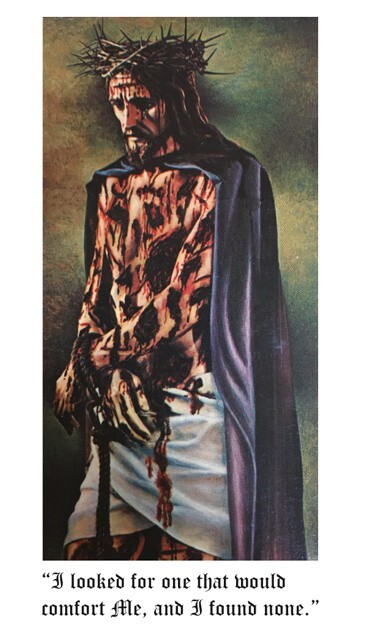 Wounds of Jesus, Holy Card LAMINATED (5-pack)