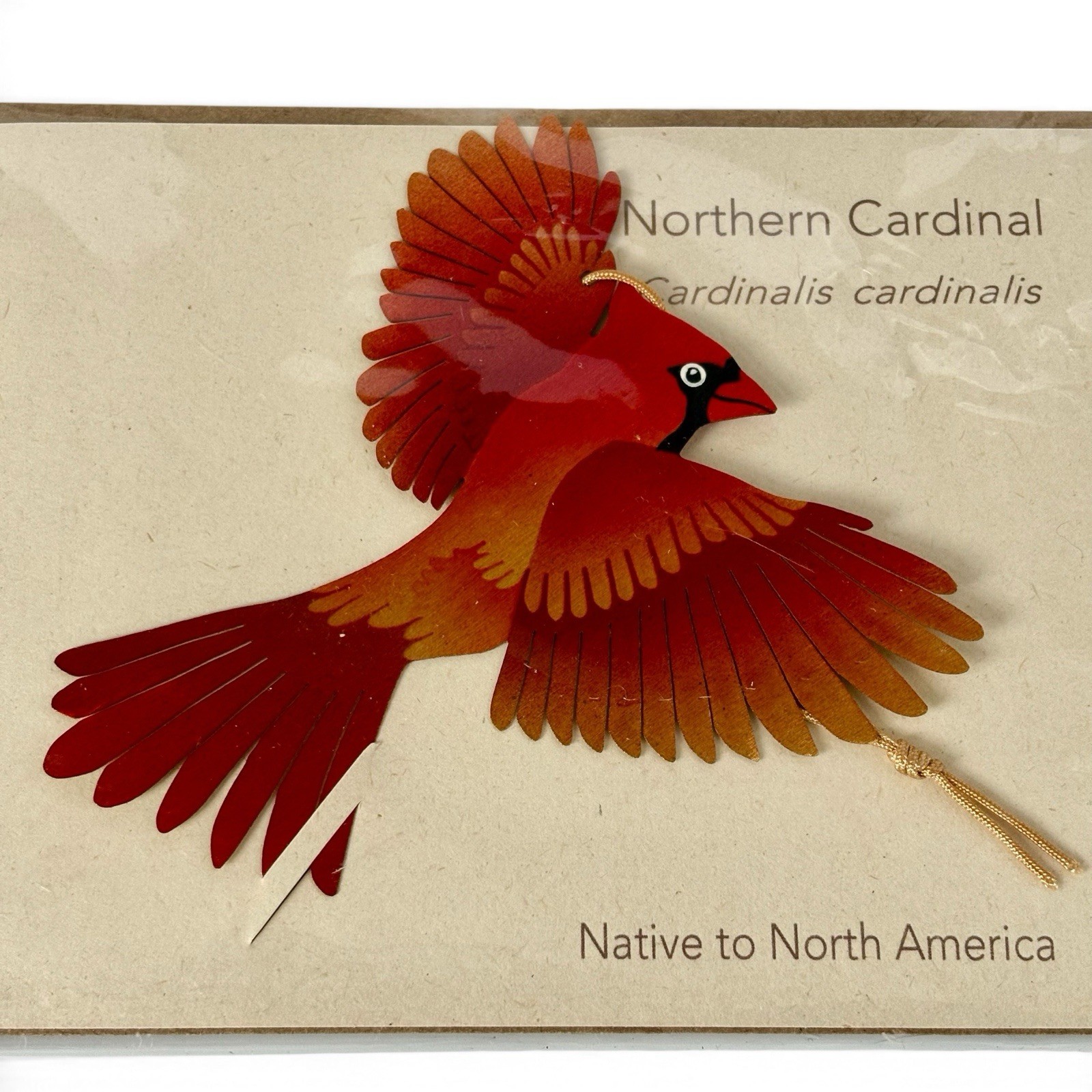 Small Cardinal Ornament Made of Bronze Tulia\'s Artisan Gallery New
