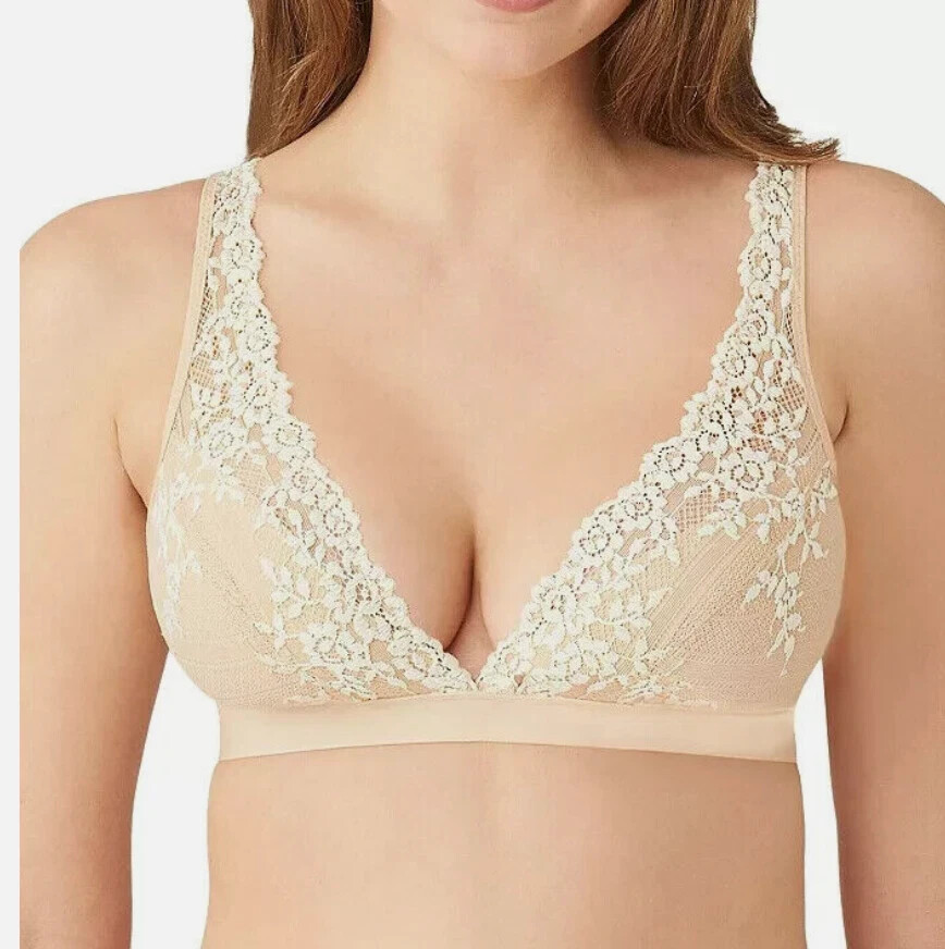 Wacoal Bralette Sand Embrace Lace 852191 Size 30 New