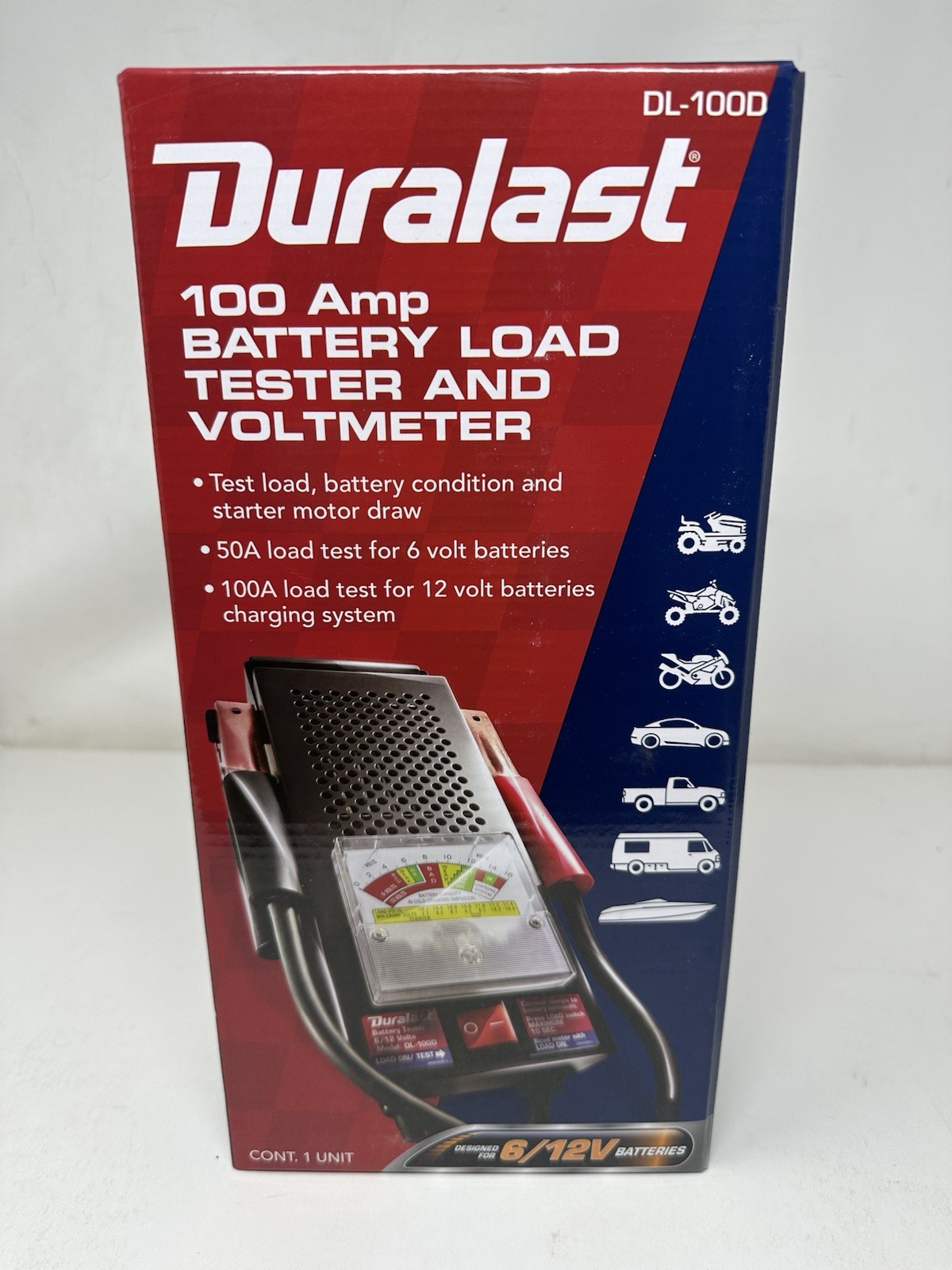 Duralast 6 Volt and 12 Volt Handheld Battery Tester, DL-100D New Duralast 6 Volt and 12 Volt Handheld Battery Tester, DL-100D New