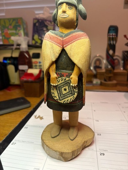 Hopi Katsin-Mana Maiden Hand-Carved Wood Kachina Figure Hopi Katsin-Mana Maiden Hand-Carved Wood Kachina Figure