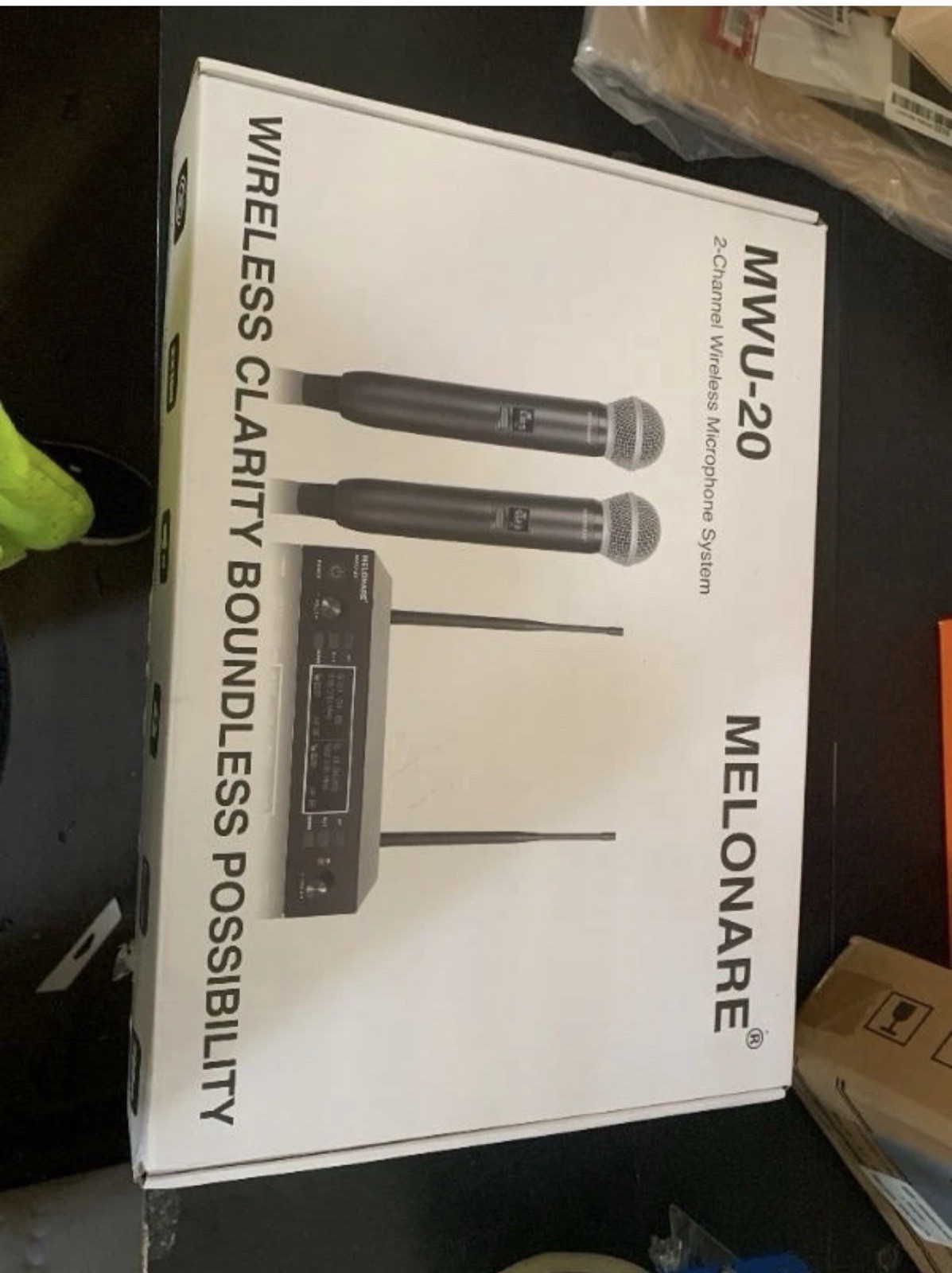 MWU-20; 2 Channel Wireless Microphone System, MELONARE , New 