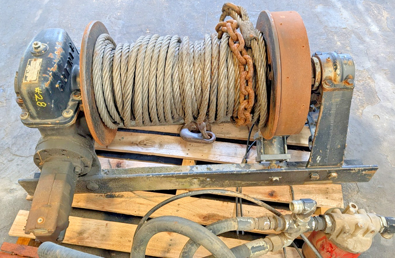 RN30WH-RF0A3 Tulsa RUFNEK Hydraulic Winch 30,000 Assy 80856001 Cable 3/4 +Valves RN30WH-RF0A3 Tulsa RUFNEK Hydraulic Winch 30,000 Assy 80856001 Cable 3/4 +Valves