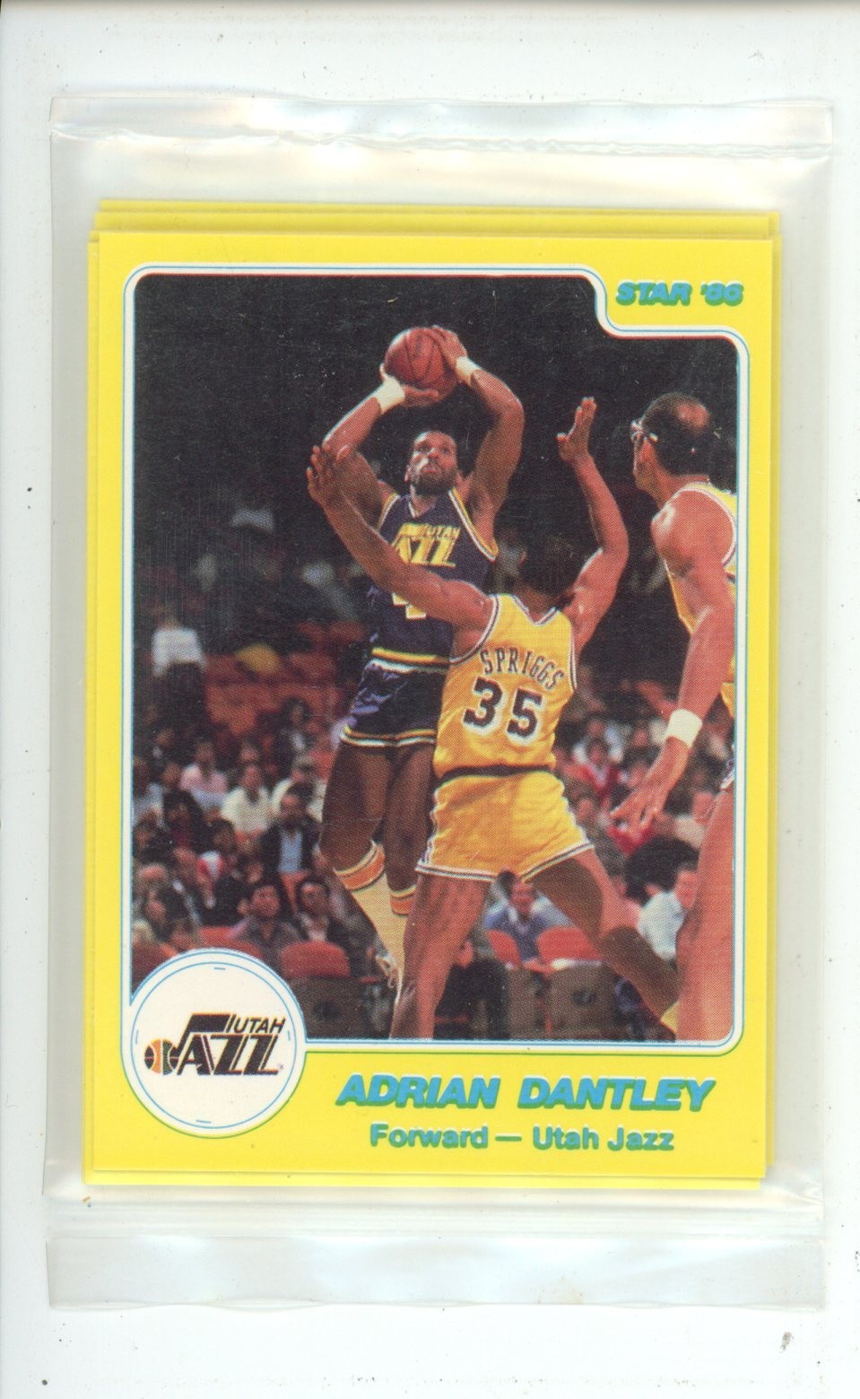 1985-86 Star Utah Jazz Sealed Bag Complete Set Reverse Order John Stockton Back