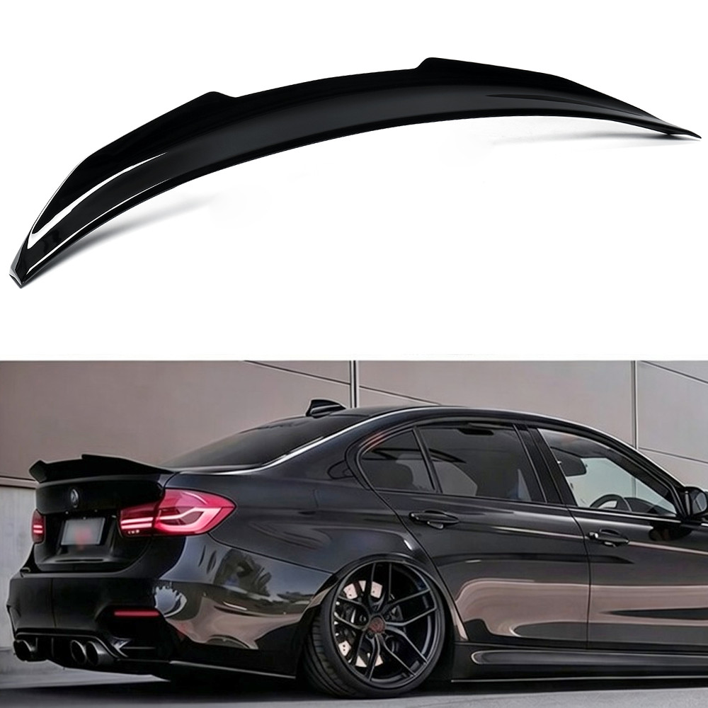 GLOSS BLACK PSM STYLE REAR TRUNK SPOILER WING FOR BMW F30 F80 M3 320I 328I 330I