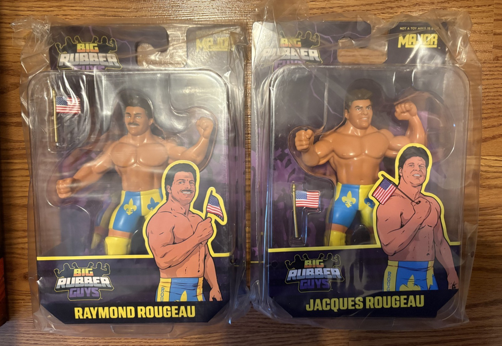 NEW SOLD OUT BIG RUBBER GUYS ROUGEAU BROTHERS COLLECT MAJOR WWF Raymond Jacques