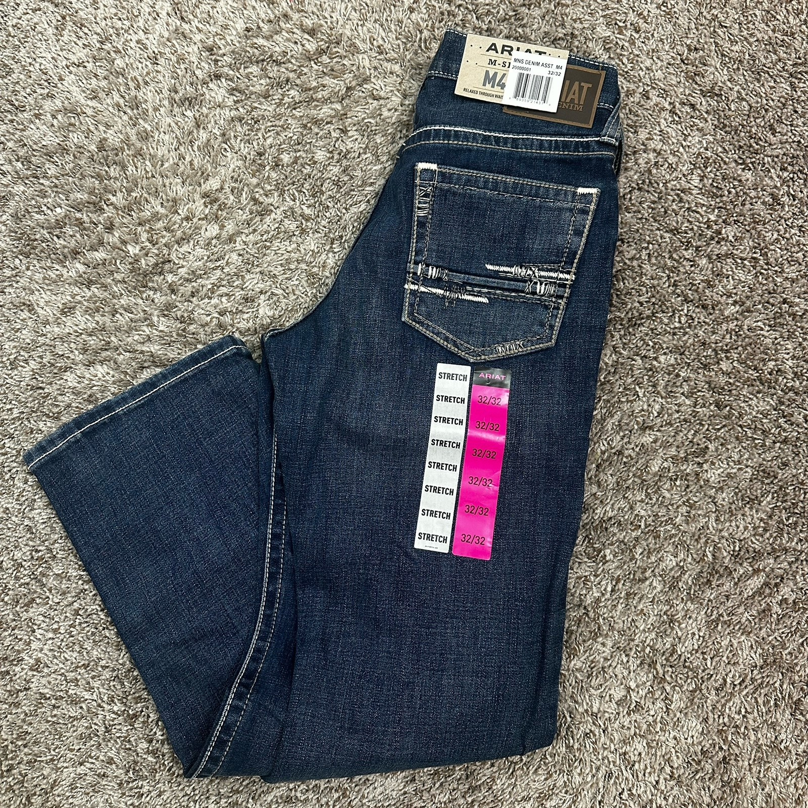 ARIAT M4 Adkins Turnout Jeans Stretch Men’s Boot Cut Relaxed 32X32 10021767 NWT