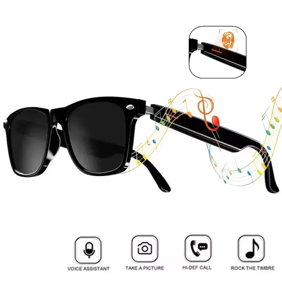 Smart Sunglasses, 5.3 Bluetooth Audio Glasses for Men Women, Remote Photography Smart Sunglasses, 5.3 Bluetooth Audio Glasses for Men Women, Remote Photography