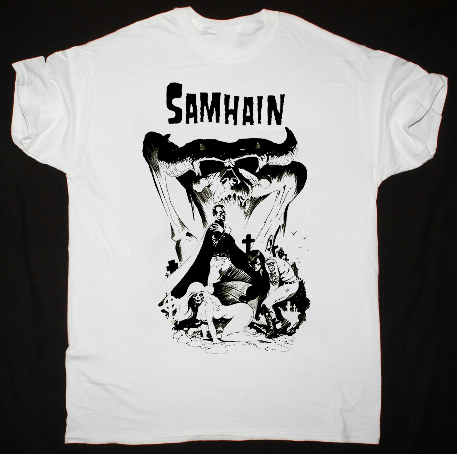 Retro Samhain Final Descent Shirt Short Sleeve White Men Unisex S-5XL CC3578
