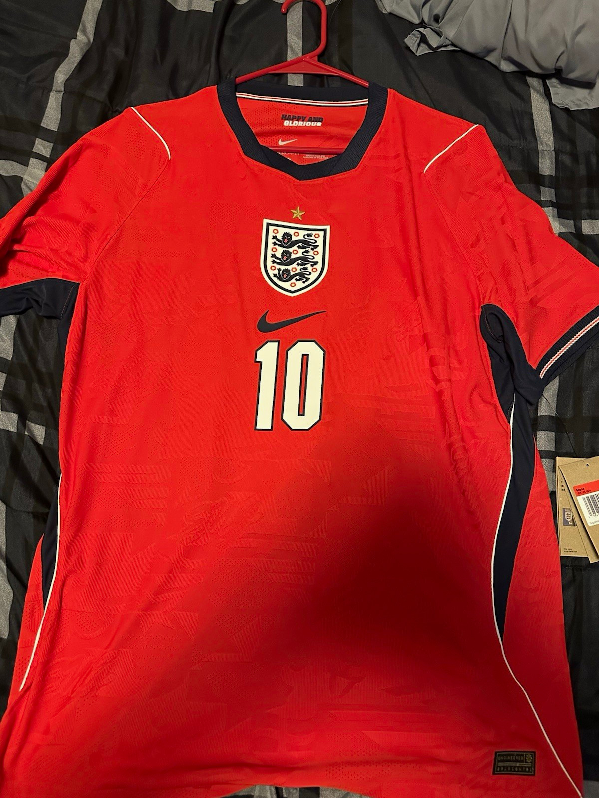 NIKE MEN\'S ENGLAND AWAY 2026 AUTHENTIC MATCH JERSEY Size L #10 BELLINGHAM NIKE MEN\'S ENGLAND AWAY 2026 AUTHENTIC MATCH JERSEY Size L #10 BELLINGHAM