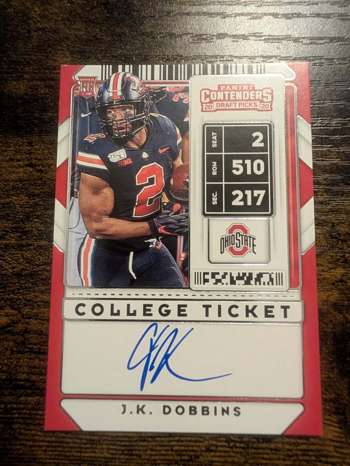 2020 Panini Contenders Draft Picks - RPS Variation B J.K. Dobbins #114 (AU, RC) 2020 Panini Contenders Draft Picks - RPS Variation B J.K. Dobbins #114 (AU, RC)