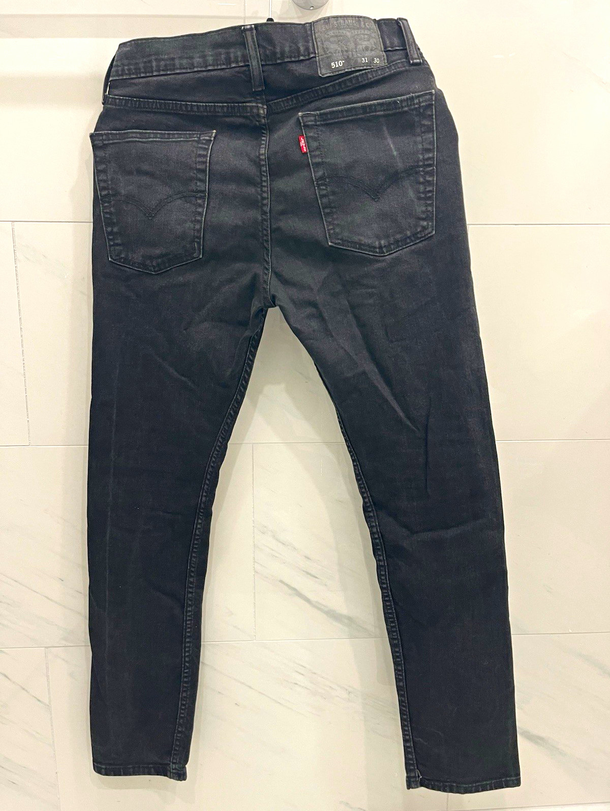 Levi\'s Men\'s Black Denim Skinny Slim Fit Low Rise Jeans, Dark Wash Size 31 Levi\'s Men\'s Black Denim Skinny Slim Fit Low Rise Jeans, Dark Wash Size 31
