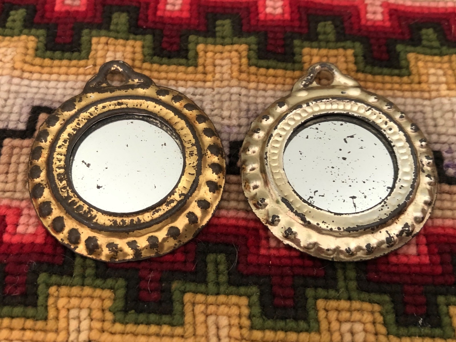 Antique German Dollhouse Erhard & Söhne Ormolu Witches Mirrors 1:12 Antique German Dollhouse Erhard & Söhne Ormolu Witches Mirrors 1:12