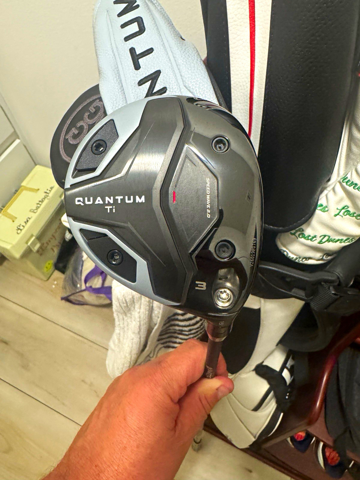 Callaway Quantum Ti 3-Wood Fairway 15° Head Only with headcover NEW Callaway Quantum Ti 3-Wood Fairway 15° Head Only with headcover NEW