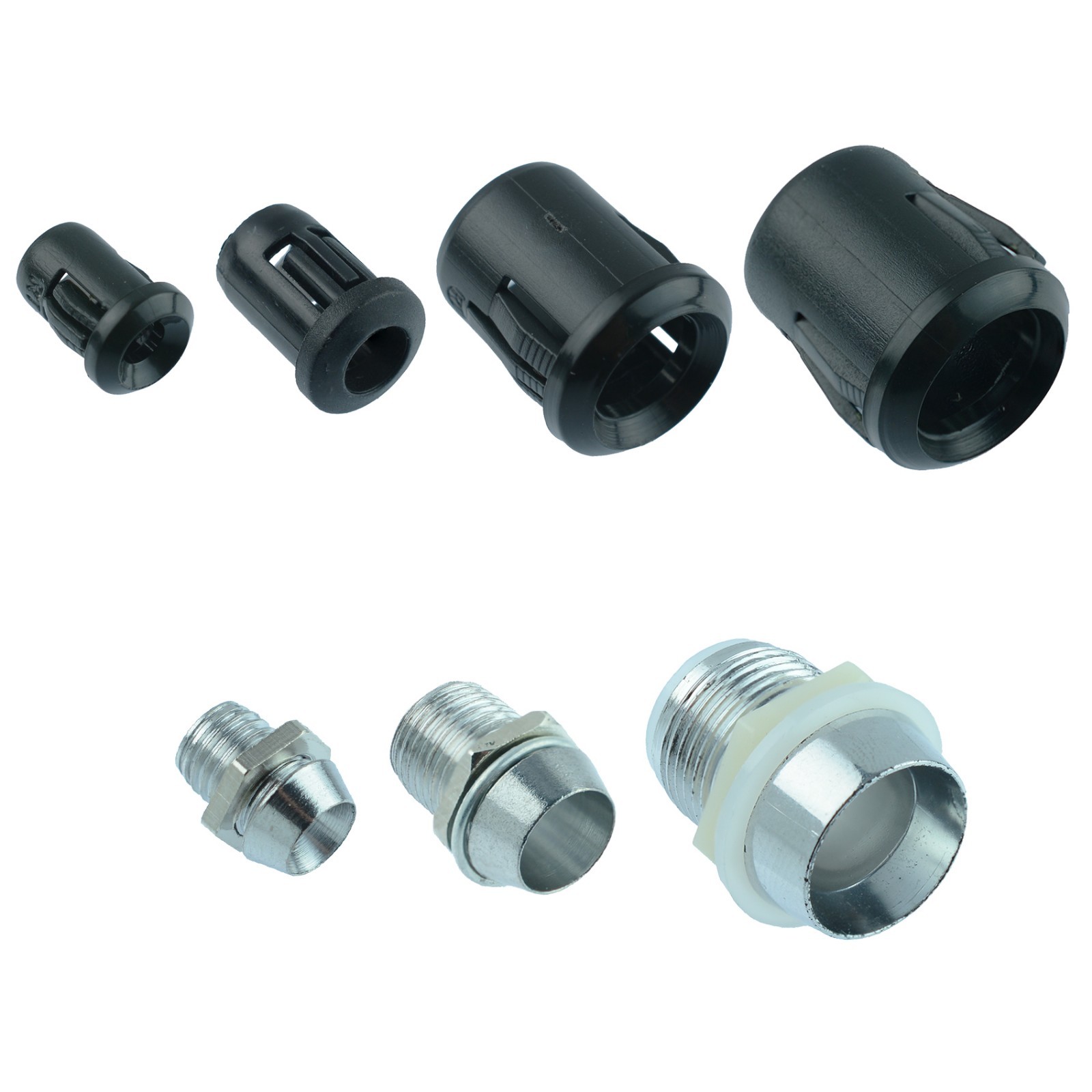 3mm 5mm 10mm LED Chrome or Black Plastic Holder Bezel Mount 3mm 5mm 10mm LED Chrome or Black Plastic Holder Bezel Mount