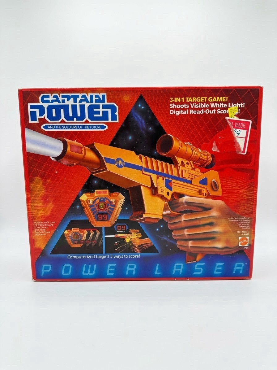 Vintage 1987 Mattel Captain Power Power Laser 3-in-1 Target Game NIB SEALED
