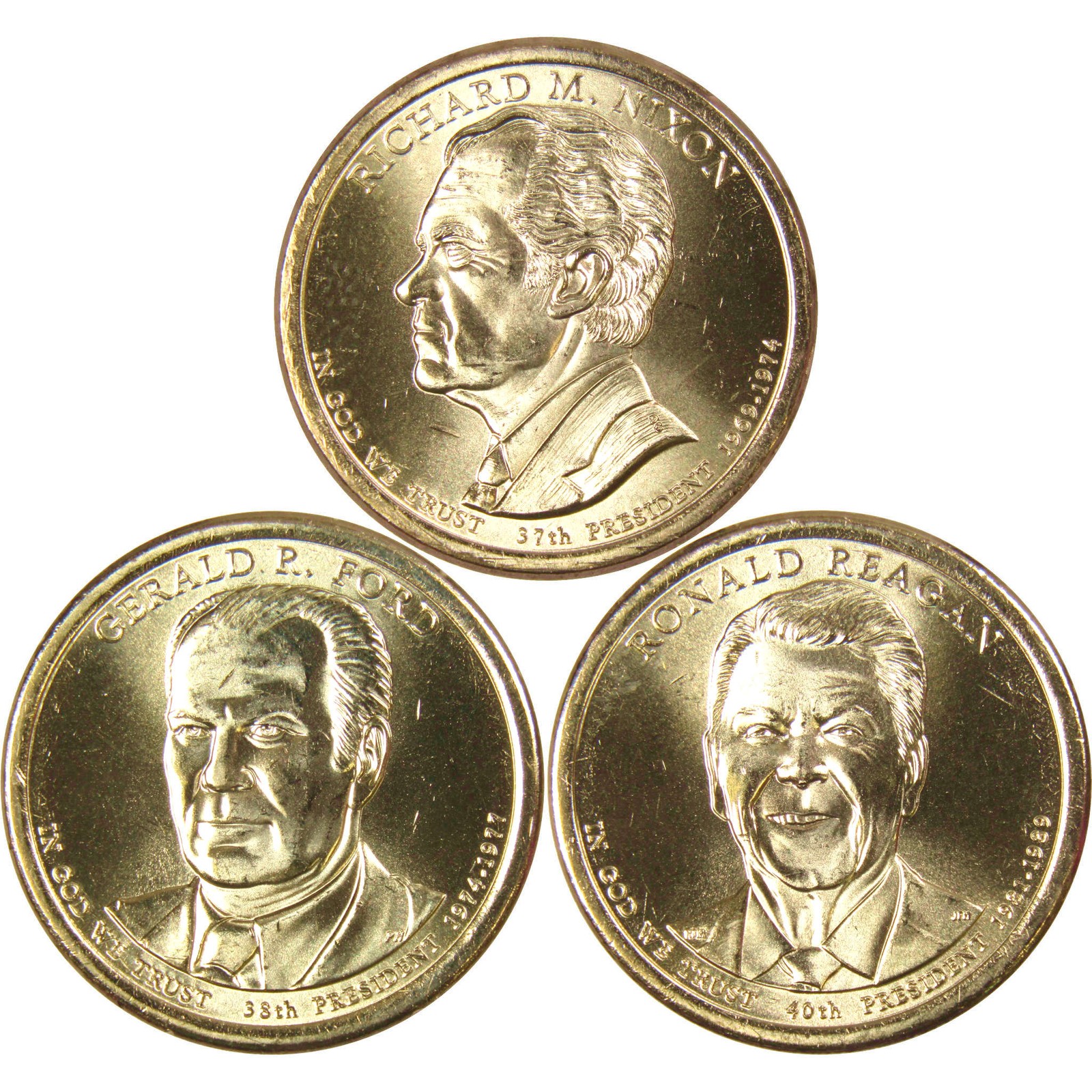 2016 Presidential Dollar 3 Coin Set Uncirculated Mint State