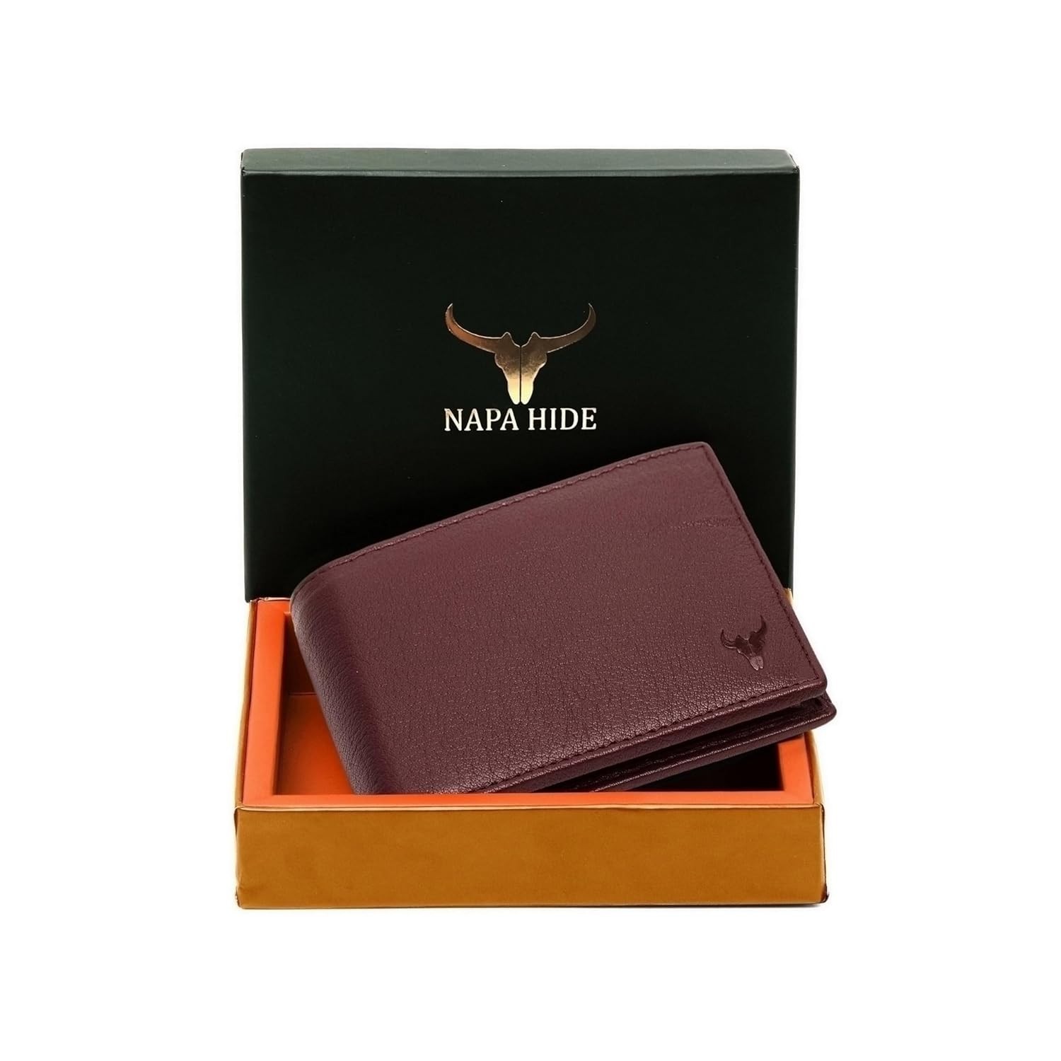 NAPA HIDE Genuine Leather Bifold Wallets For Men RFID Blocking Men\'s Wallet..
