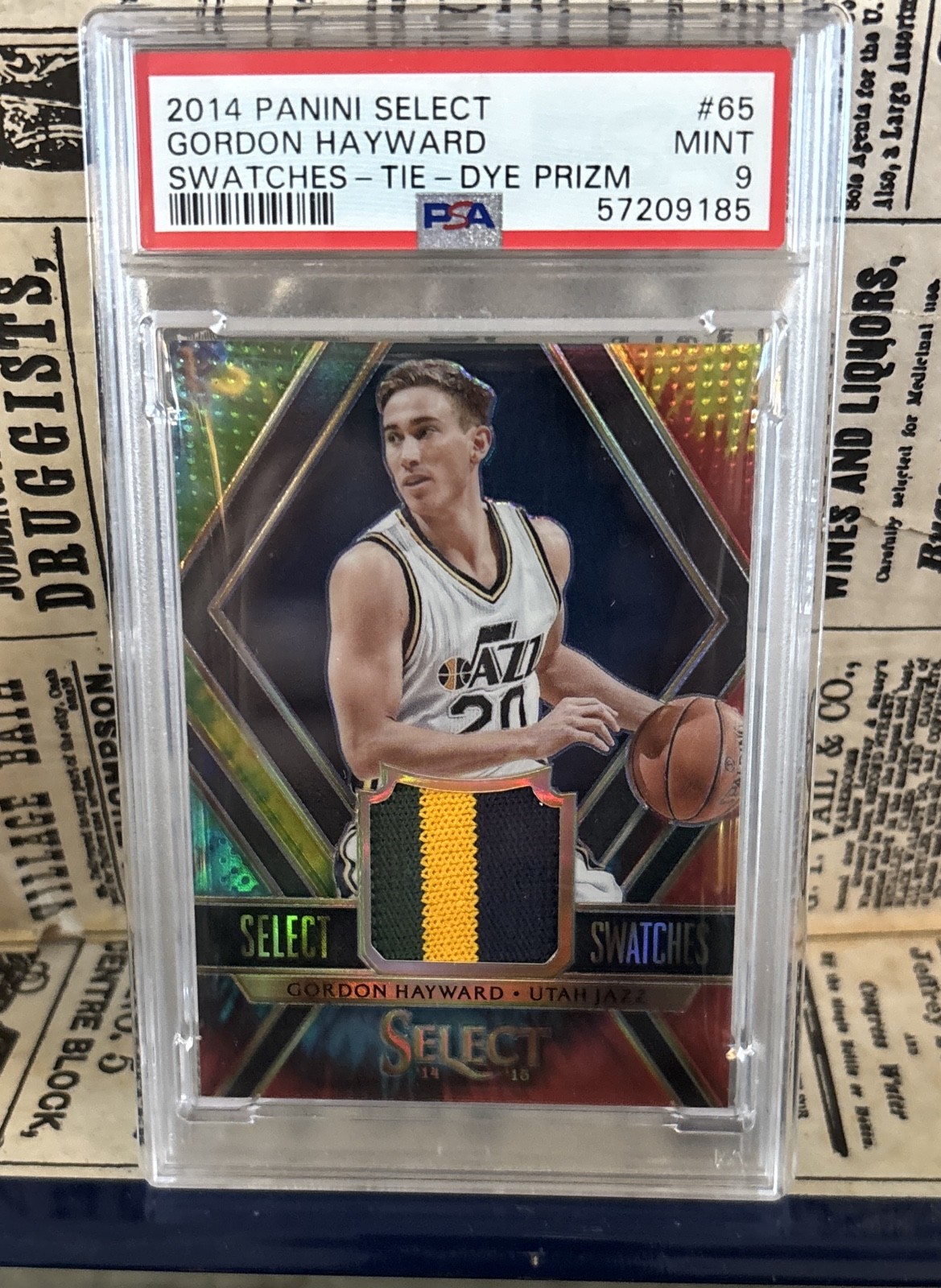 2014-15 Panini Select - Swatches Gordon Hayward #65 Tie-Dye Prizm 3/25 (MEM) 2014-15 Panini Select - Swatches Gordon Hayward #65 Tie-Dye Prizm 3/25 (MEM)