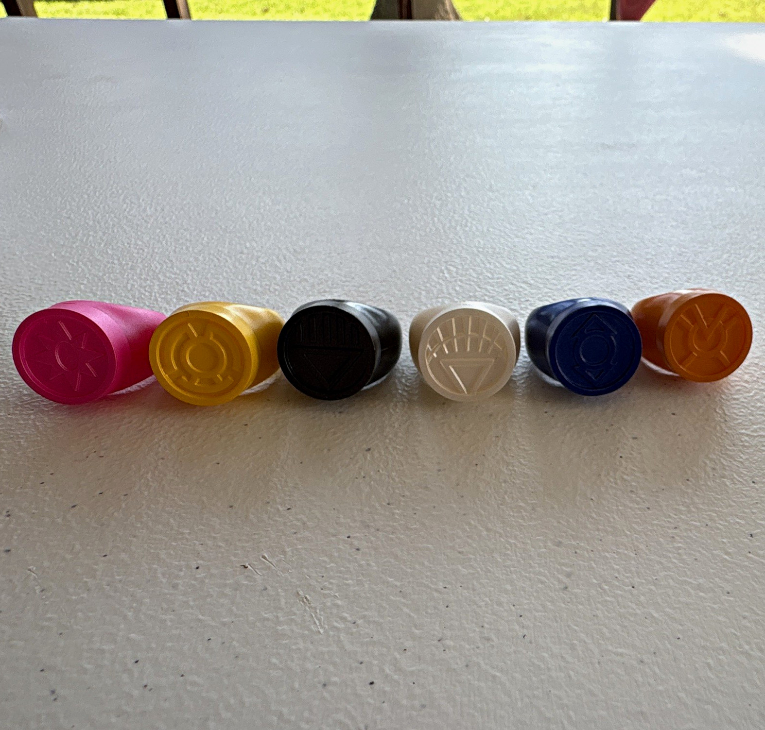 6 Lantern Legacy Power Rings Brand New Heroclix Included Charge the ring 6 Lantern Legacy Power Rings Brand New Heroclix Included Charge the ring
