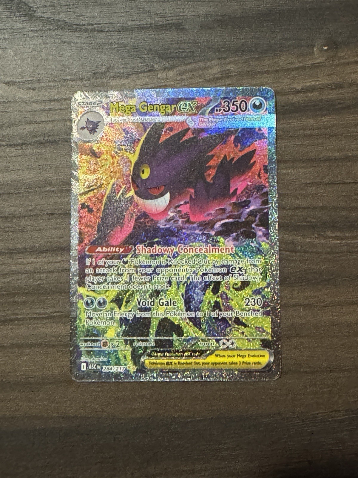 Mega Gengar ex 284/217 SIR Ascended Heroes Pokémon TCG