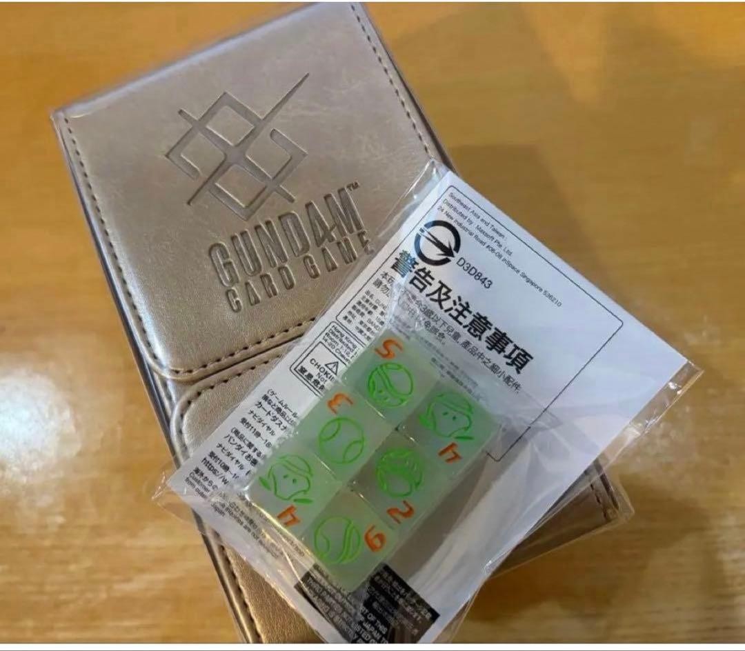 2 Set Gundam Card Game Damage Counter Dice Haro EVX08 EVX09 Card Case Set