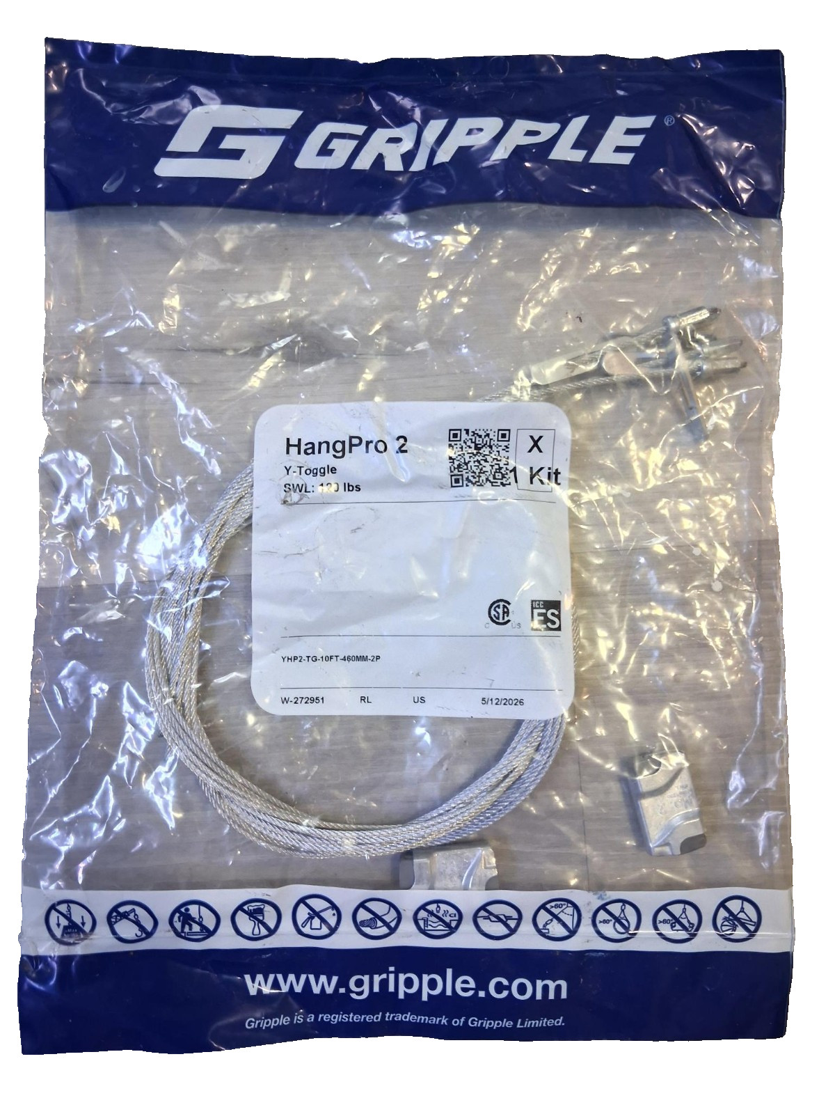 2 Pack Gripple HangPro Y-Fit 5/16